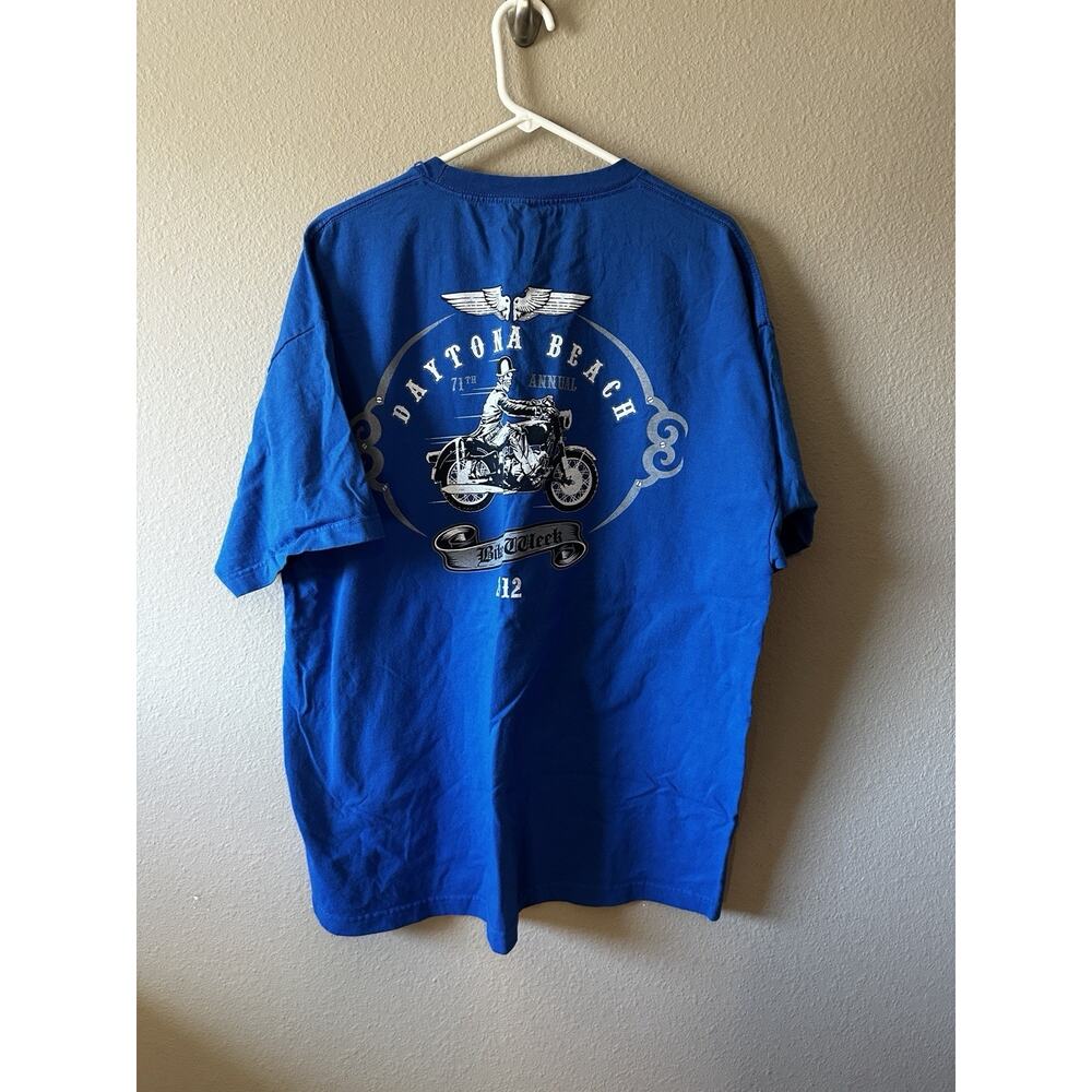 Bike Week Daytona Beach 2012 Mens XXL T-Shirt Royal Blue